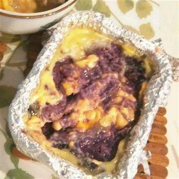 芝士焗紫薯的做法步骤7