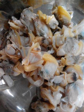 豆角炒花蛤肉的做法步骤4