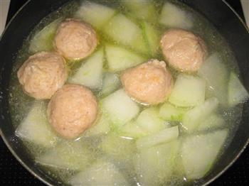 冬瓜丸子汤的做法步骤8
