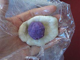 山药紫薯糍粑的做法步骤11