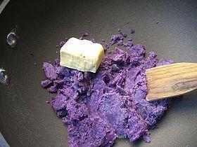 山药紫薯糍粑的做法步骤2