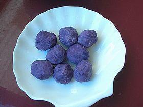 山药紫薯糍粑的做法步骤4