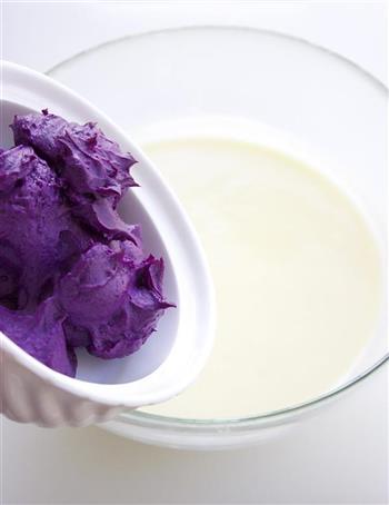 紫薯冰淇淋配水果泥的做法图解13