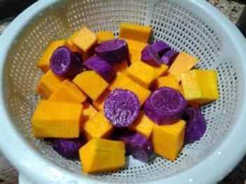 紫薯南瓜黑米粥的做法步骤1