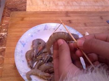姜香白灼虾的做法步骤2
