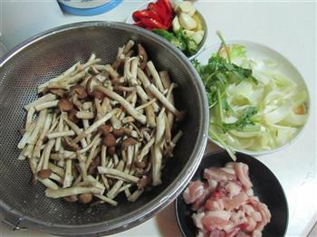 干锅茶树菇的做法图解1