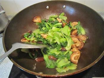耗油香菇油菜的做法步骤6