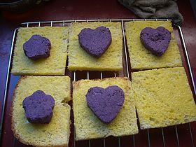 椰香紫薯香脆面包片的做法图解8