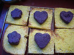 椰香紫薯香脆面包片的做法图解9