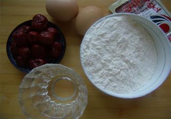 鸡蛋红枣发糕的做法步骤1