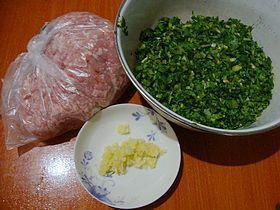 南瓜米香猪肉烧麦的做法步骤1