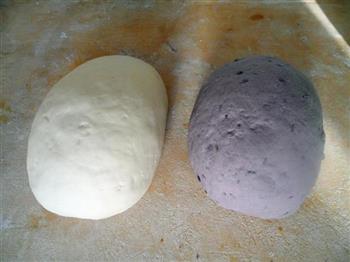 紫薯双色馒头的做法步骤6