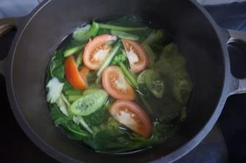 秋葵发菜豆腐煲的做法步骤3