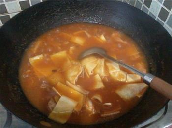 西红柿汁干豆腐炖牛腩的做法步骤7