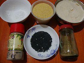 豆渣小米锅巴的做法步骤1