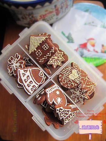 圣诞糖霜巧克力饼干的做法图解11
