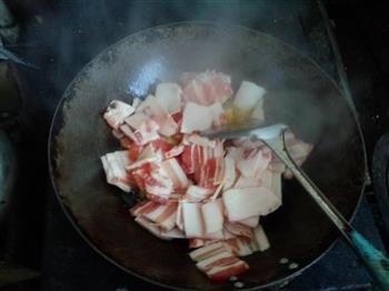 速冻黄瓜炒肉的做法步骤3
