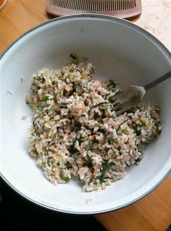 韭菜糯米饭的做法步骤3