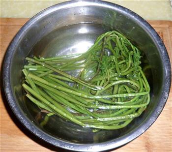 凉拌野生蕨菜的做法图解3
