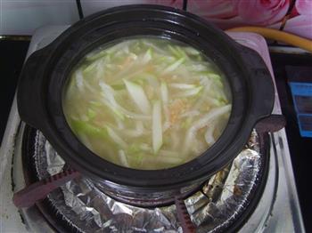 节瓜瑶柱虾米粉丝煲的做法步骤13