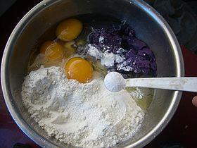 紫薯沙琪玛的做法步骤2