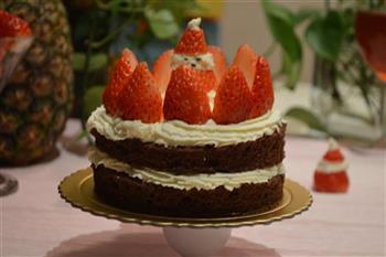 草莓雪人蛋糕的做法图解6