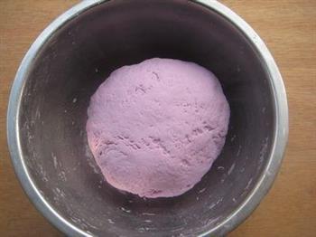 奶香紫薯馒头的做法步骤4