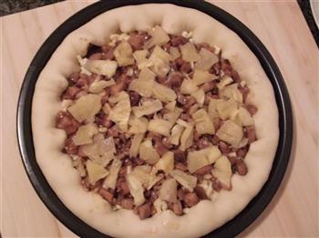 菠萝叉烧芝心披萨的做法图解15