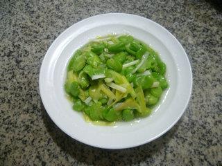 韭菜芽炒蚕豆的做法步骤8