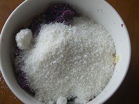 椰蓉紫薯春卷的做法步骤2