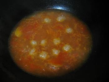 番茄丸子汤的做法步骤8