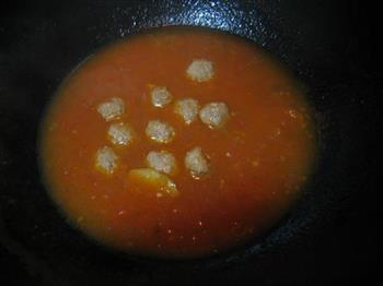 番茄丸子汤的做法步骤9