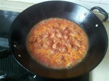 茄汁丸子汤的做法步骤8