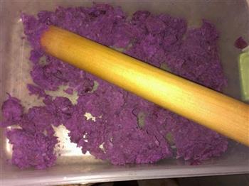 桂花紫薯黑芝麻汤圆的做法图解2