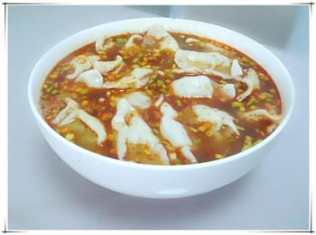 油泼辣子酸汤水饺的做法步骤15