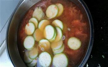 西葫芦番茄疙瘩汤的做法图解7