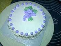 葡萄裱花蛋糕的做法步骤10