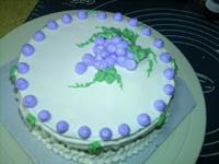 葡萄裱花蛋糕的做法步骤12
