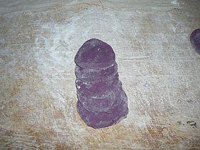 紫薯花样馒头的做法图解5
