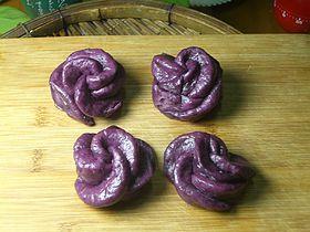 紫薯花样馒头的做法图解9