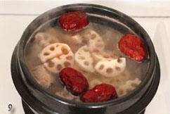 鲜藕红枣排骨汤的做法图解9