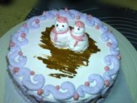 雪人裱花蛋糕的做法图解16