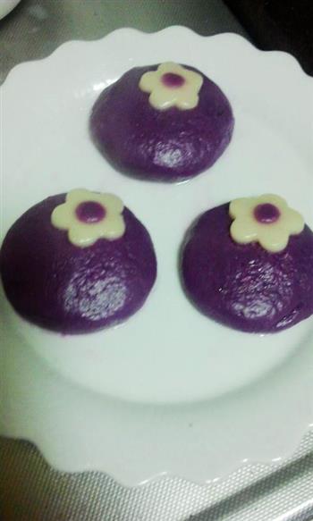 花朵紫薯饼的做法步骤11