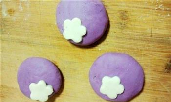 花朵紫薯饼的做法步骤8