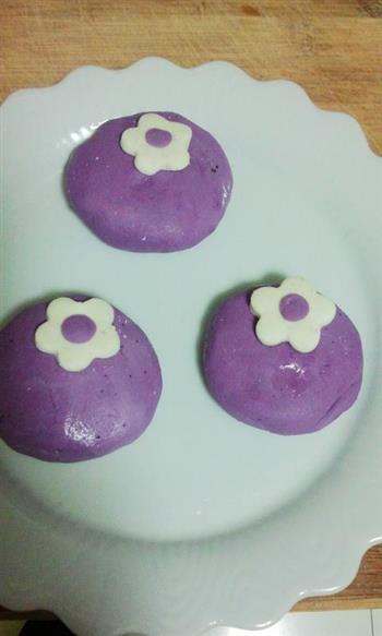 花朵紫薯饼的做法步骤9