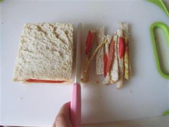 火腿三明治的做法步骤9