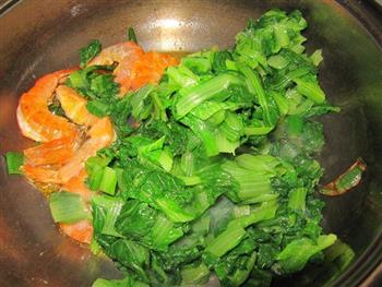 小白菜炖粉条虾的做法步骤7