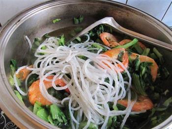 小白菜炖粉条虾的做法步骤9