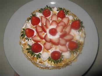 杏仁奶油草莓蛋糕的做法步骤13