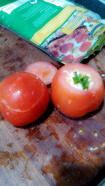 火腿芝士焗番茄的做法步骤6